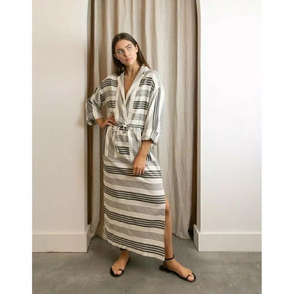 NEW MARA HOFFMAN SWIM STRIPED DIEGA COVER UP DRESS - Picture 1 of 8